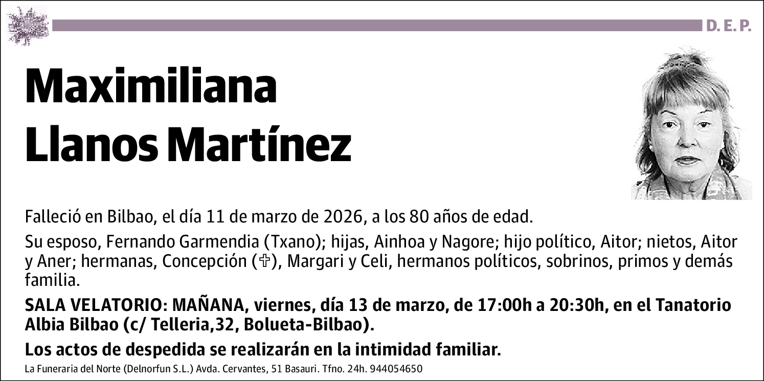 Maximiliana Llanos Martínez