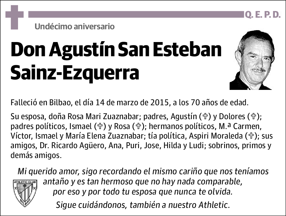 Agustín San Esteban Sainz-Ezquerra