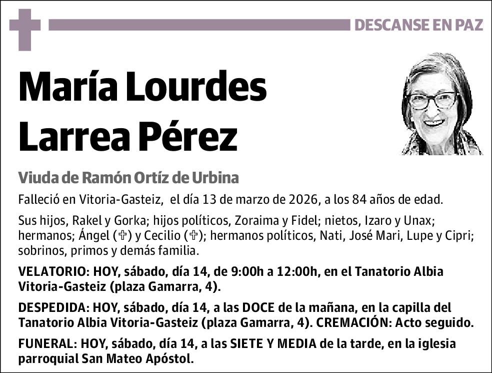 María Lourdes Larrea Pérez