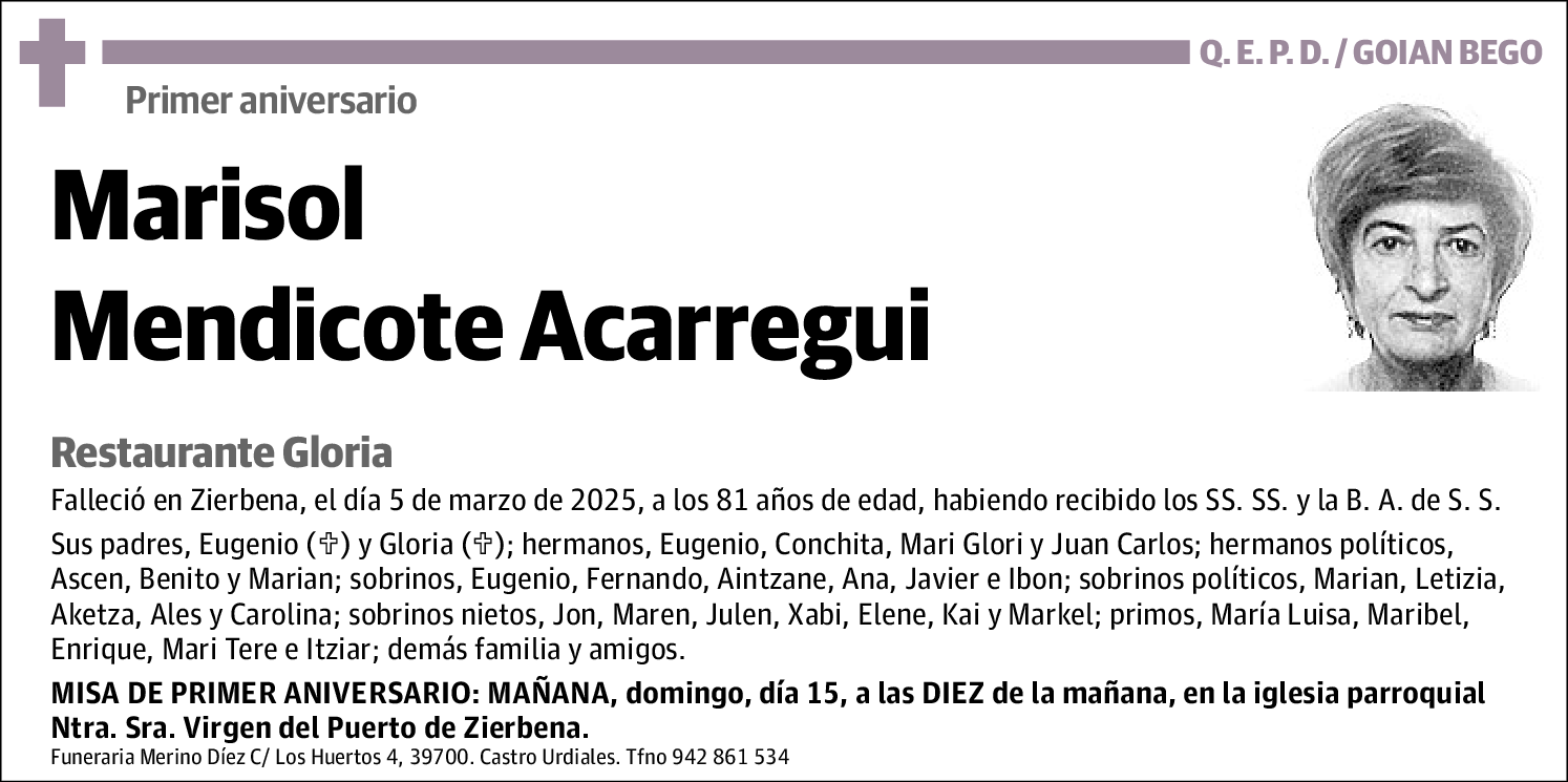 Marisol Mendicote Acarregui