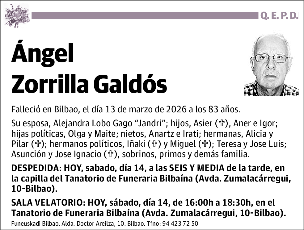 Ángel Zorrilla Galdós