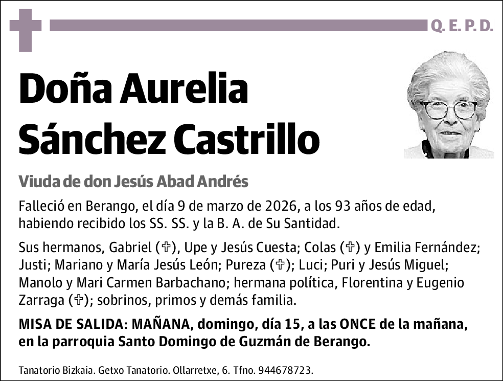 Aurelia Sánchez Castrillo