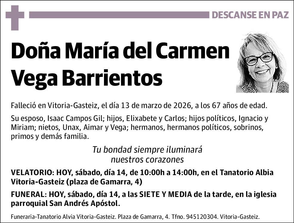 María del Carmen Vega Barrientos