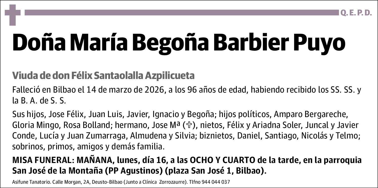 María Begoña Barbier Puyo