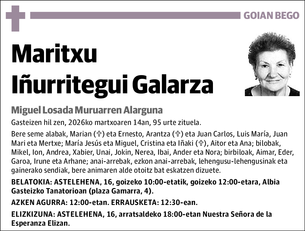 Maritxu Iñurritegui Galarza