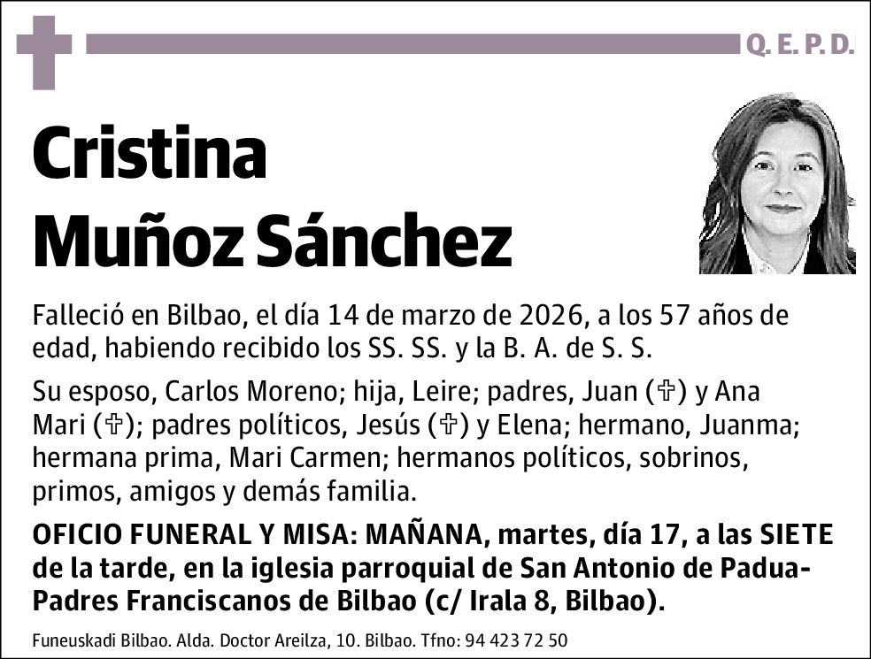 Cristina Múñoz Sánchez