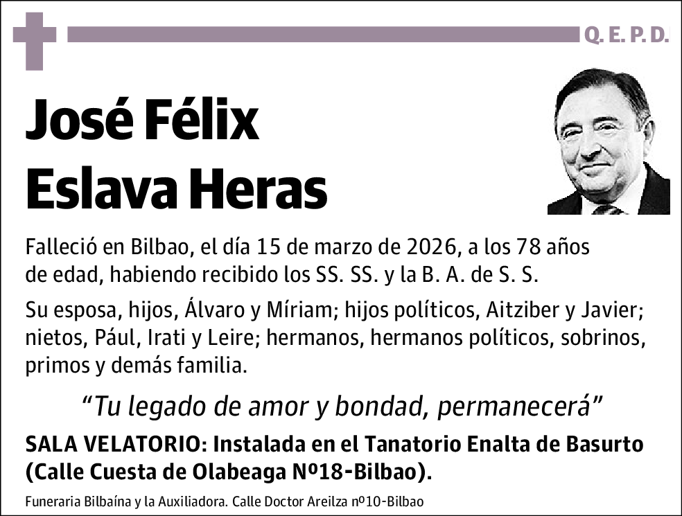 José Félix Eslava Heras