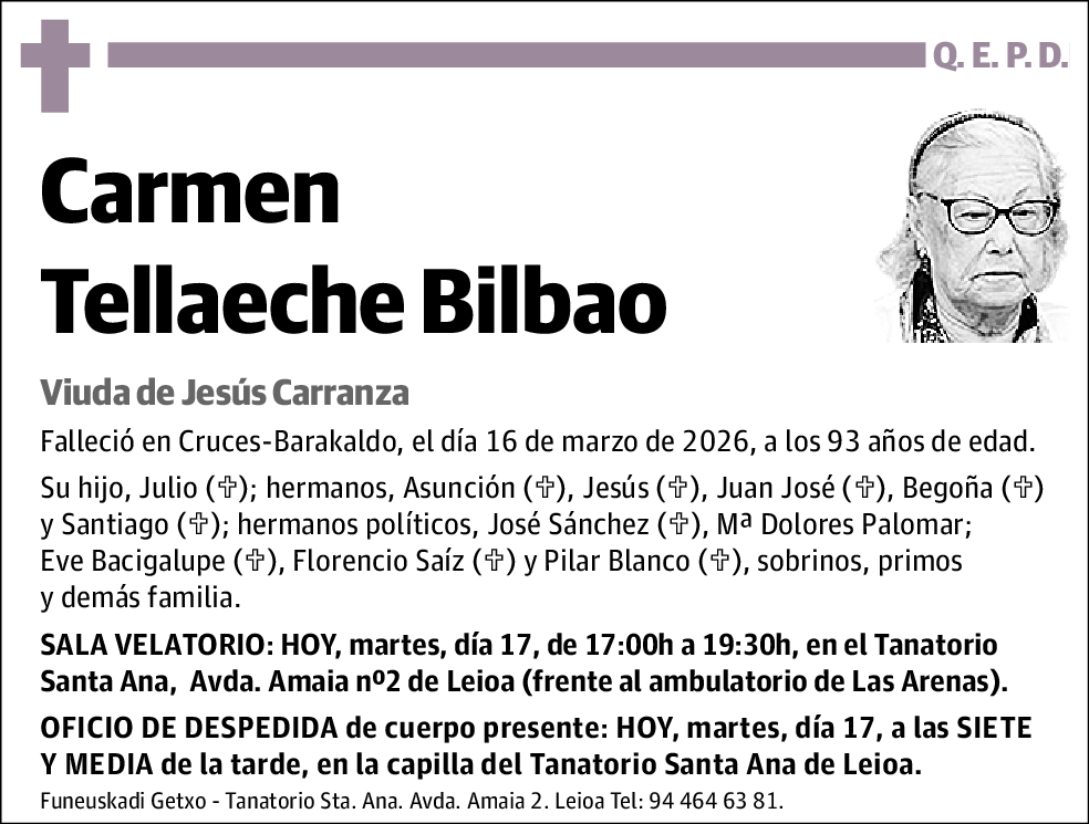 Carmen Tellaeche Bilbao