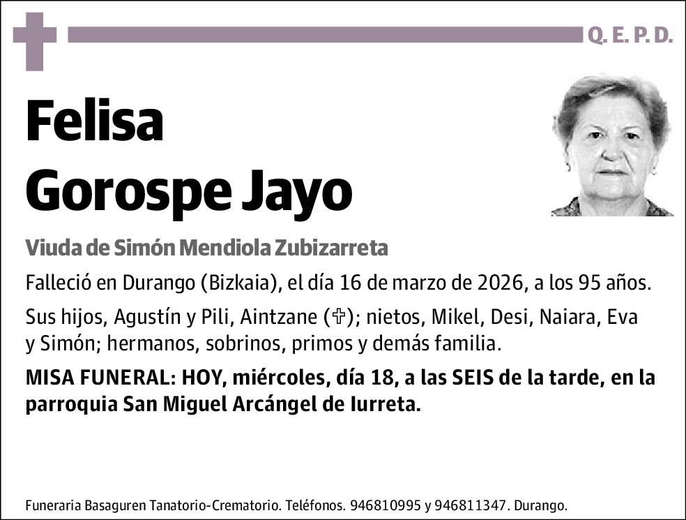 Felisa Gorospe Jayo