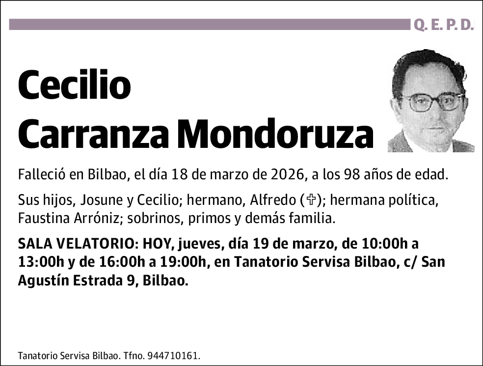 Cecilio Carranza Mondoruza