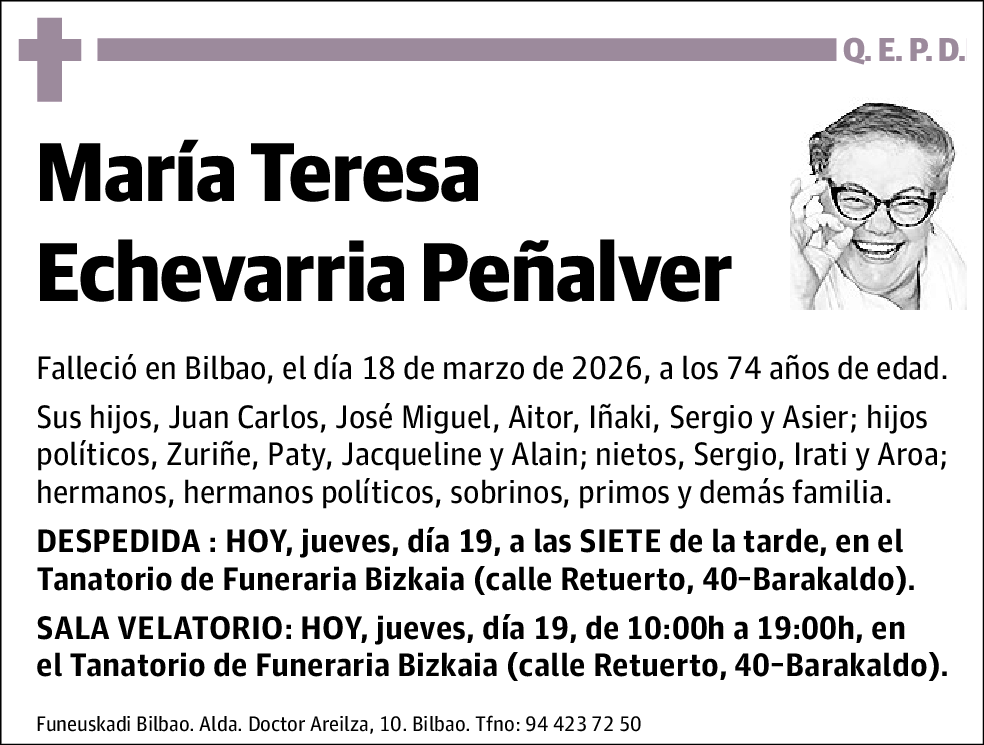 María Teresa Echevarria Peñalver