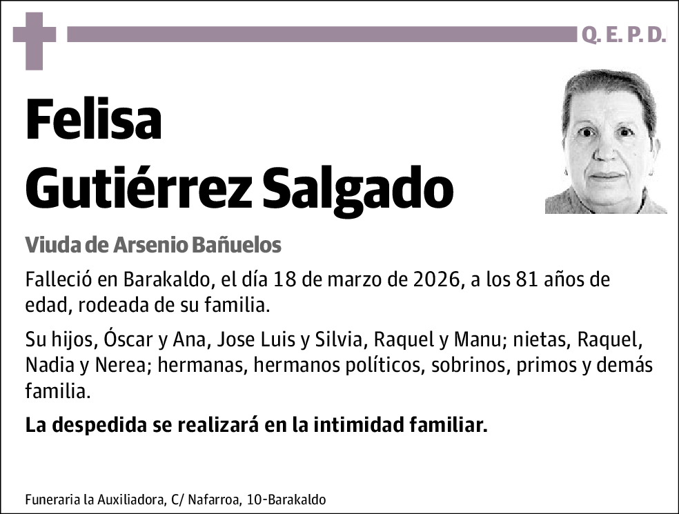 Felisa Gutiérrez Salgado