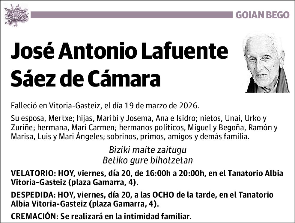 José Antonio Lafuente Sáez de Cámara