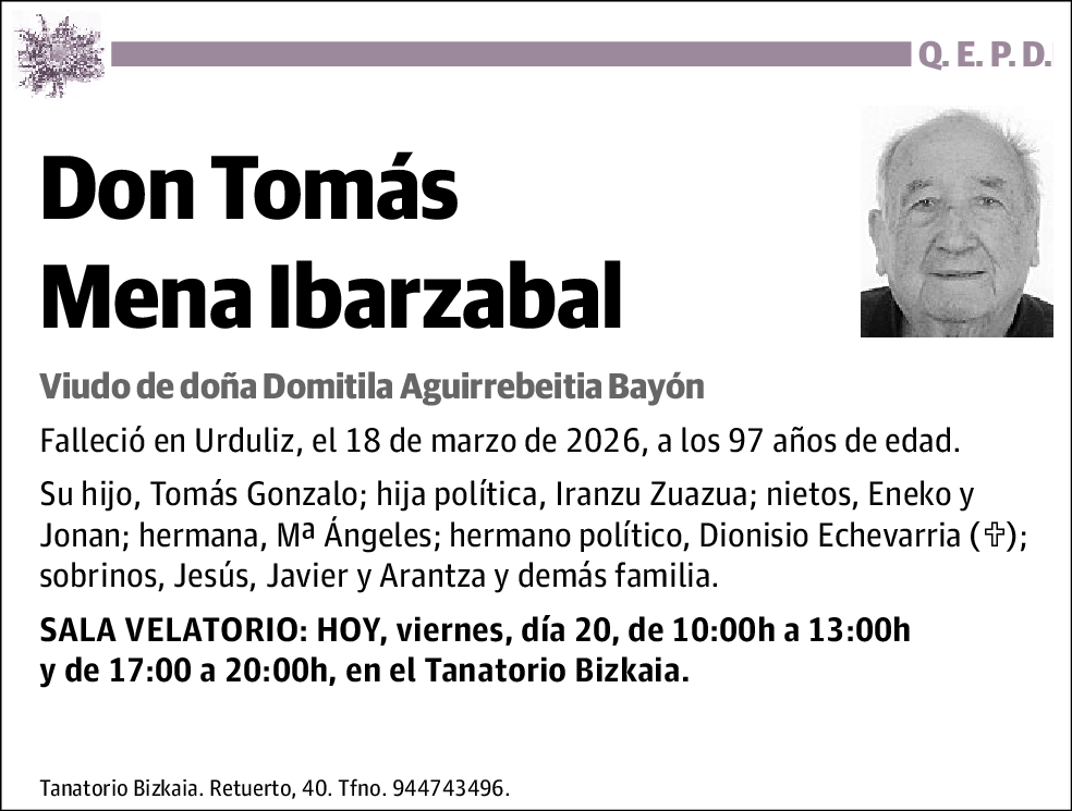 Tomás Mena Ibarzabal