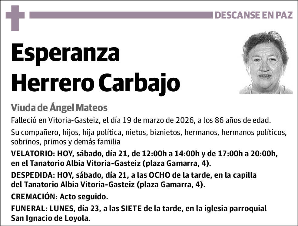 Esperanza Herrero Carbajo