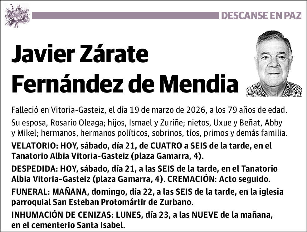 Javier Zárate Fernández de Mendia