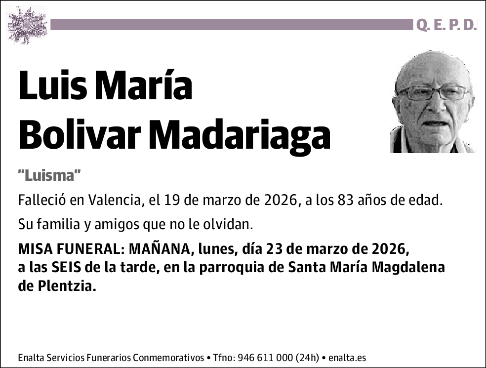 Luis María Bolívar Madariaga