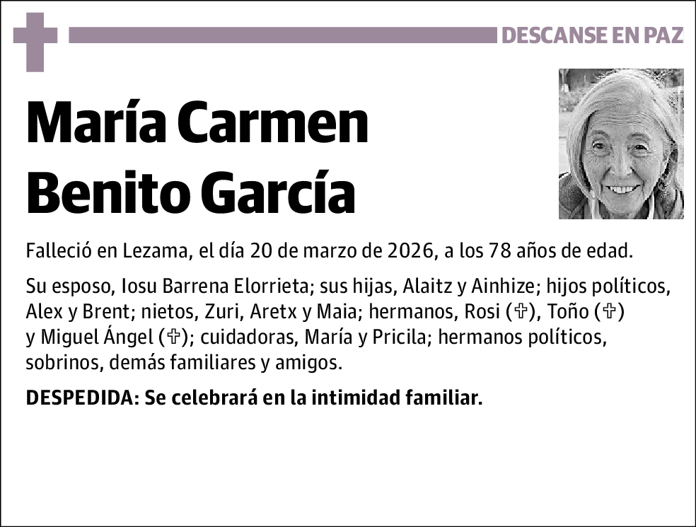 María Carmen Benito García