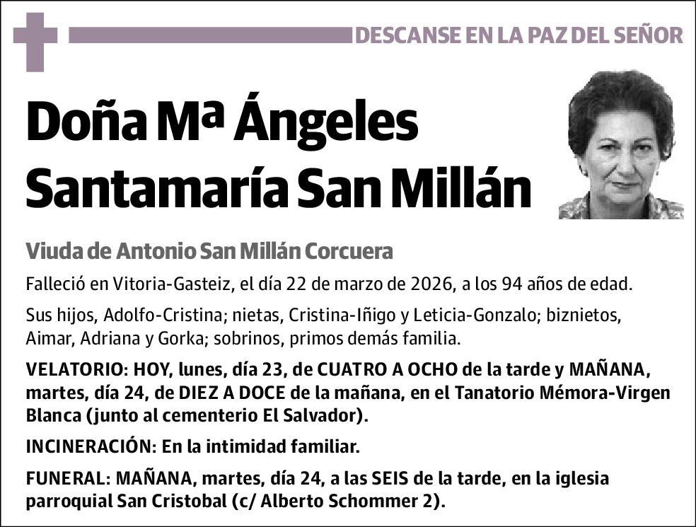 María Ángeles Santamaría San Millán