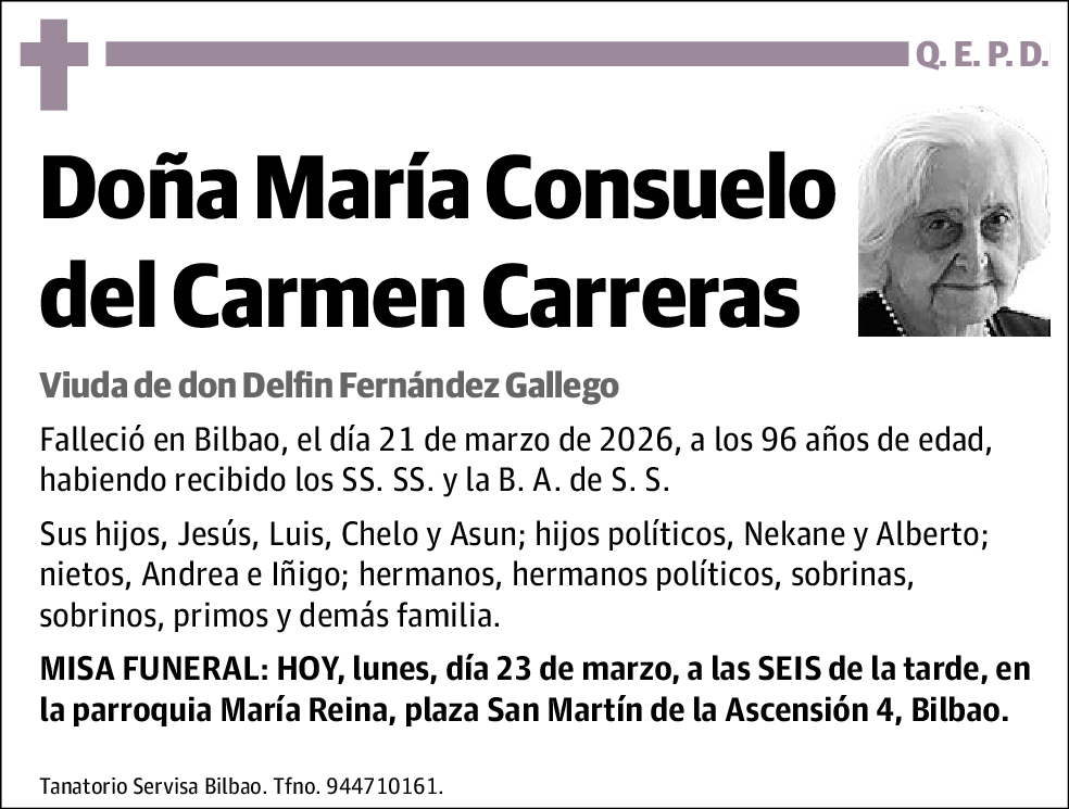 María Consuelo del Carmen Carreras