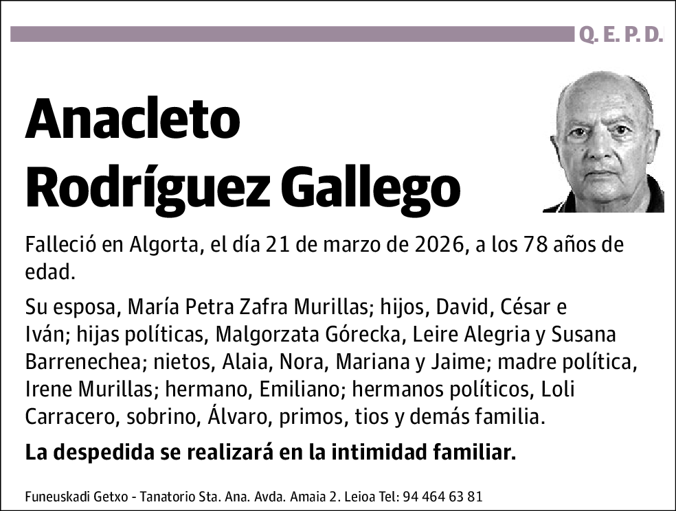 Anacleto Rodríguez Gallego
