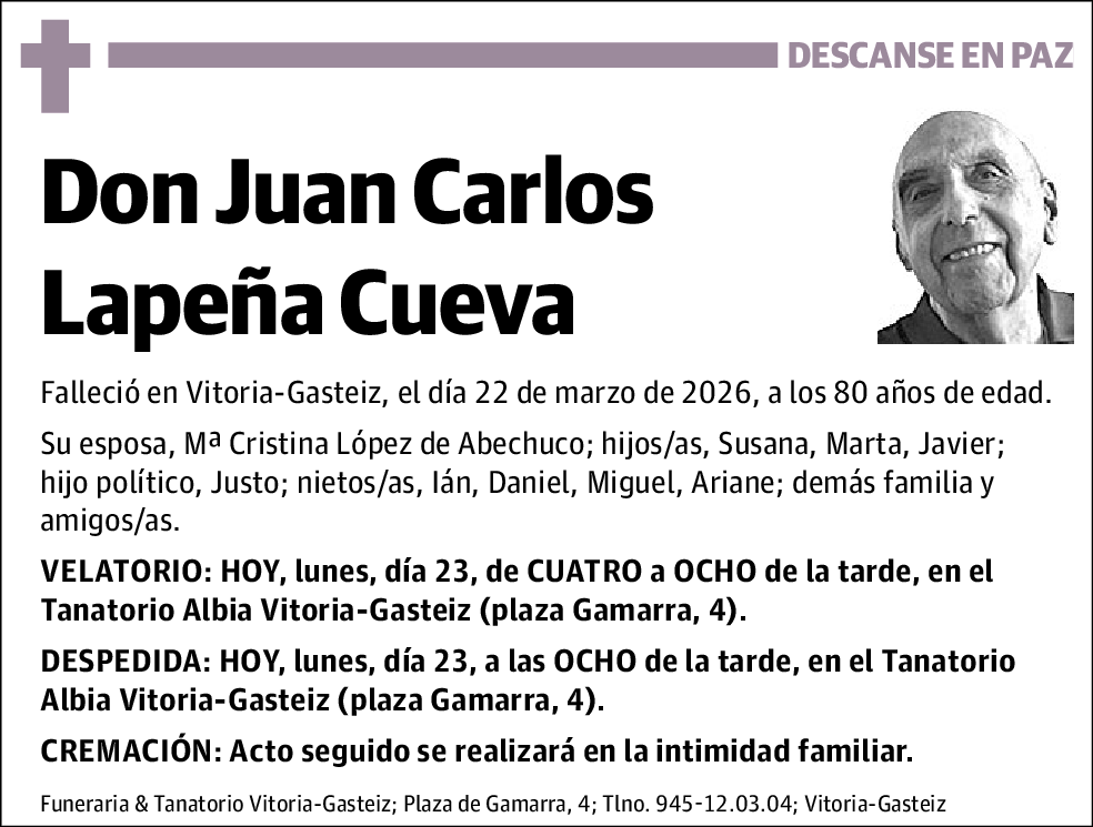 Juan Carlos Lapeña Cueva