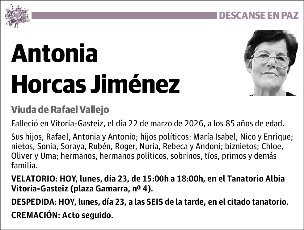 Antonia Horcas Jiménez