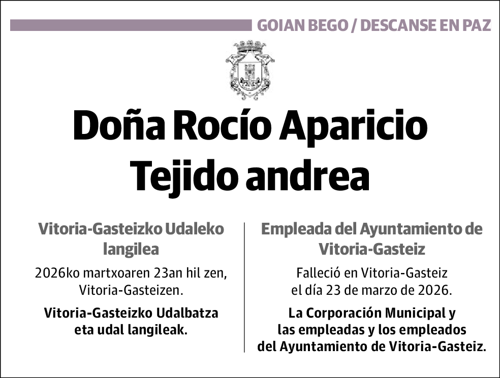 Rocío Aparicio Tejido