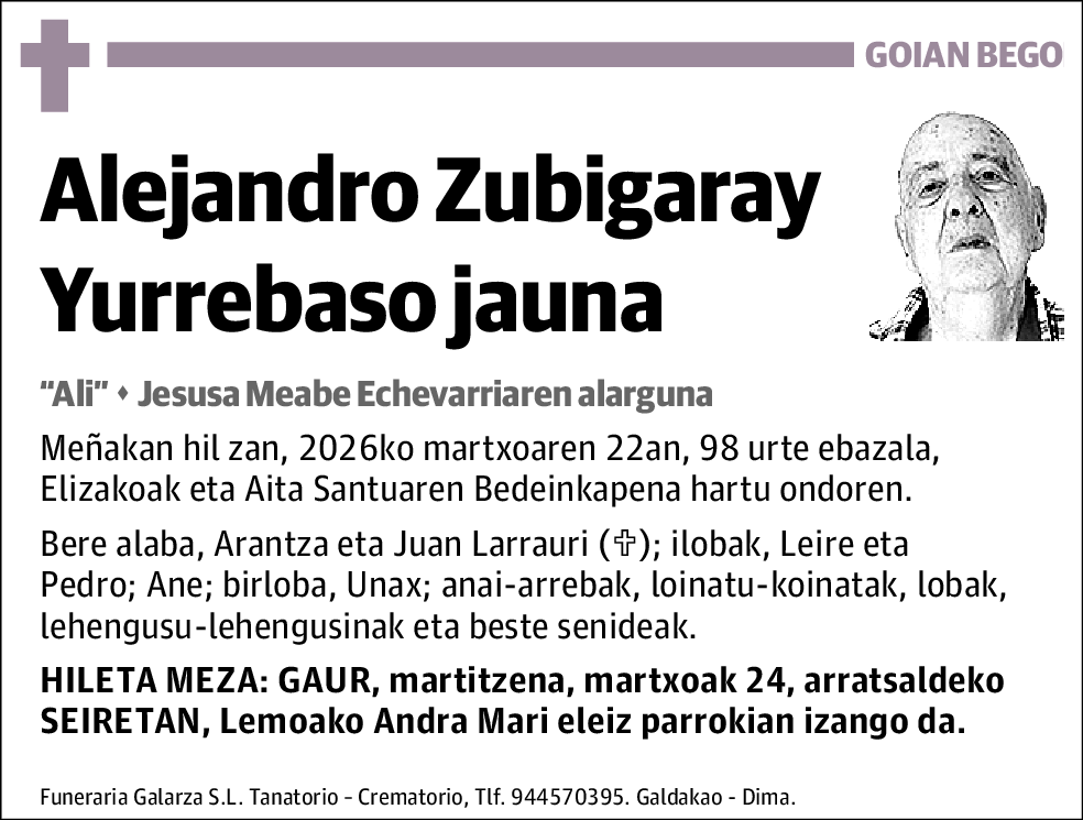 Alejandro Zubigaray Yurrebaso