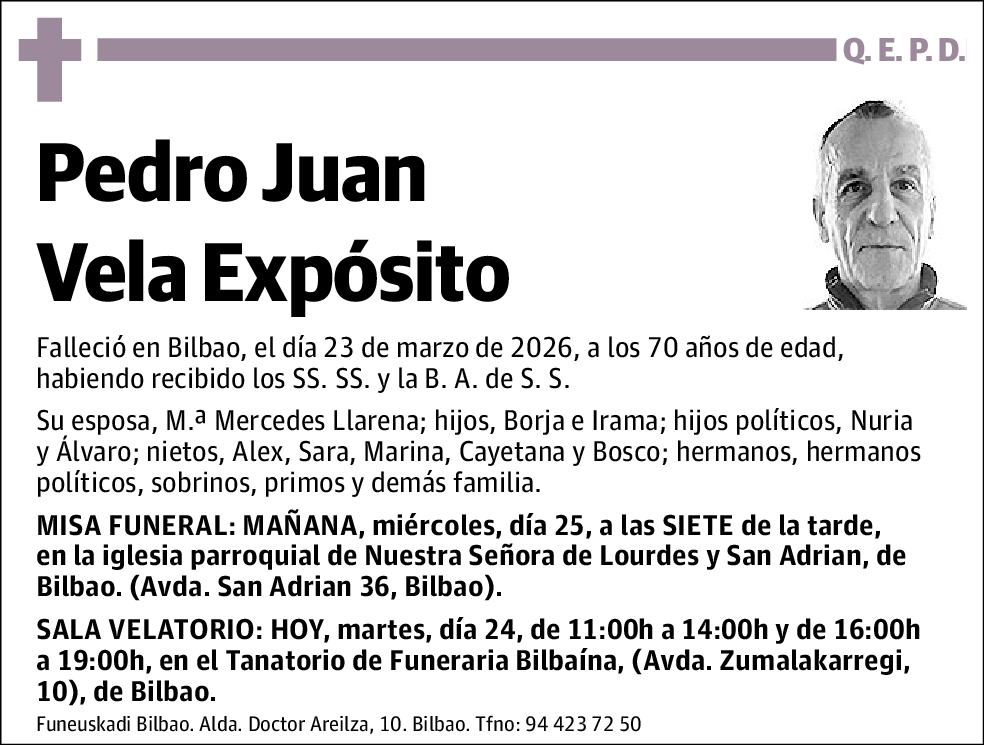 Pedro Juan Vela Expósito