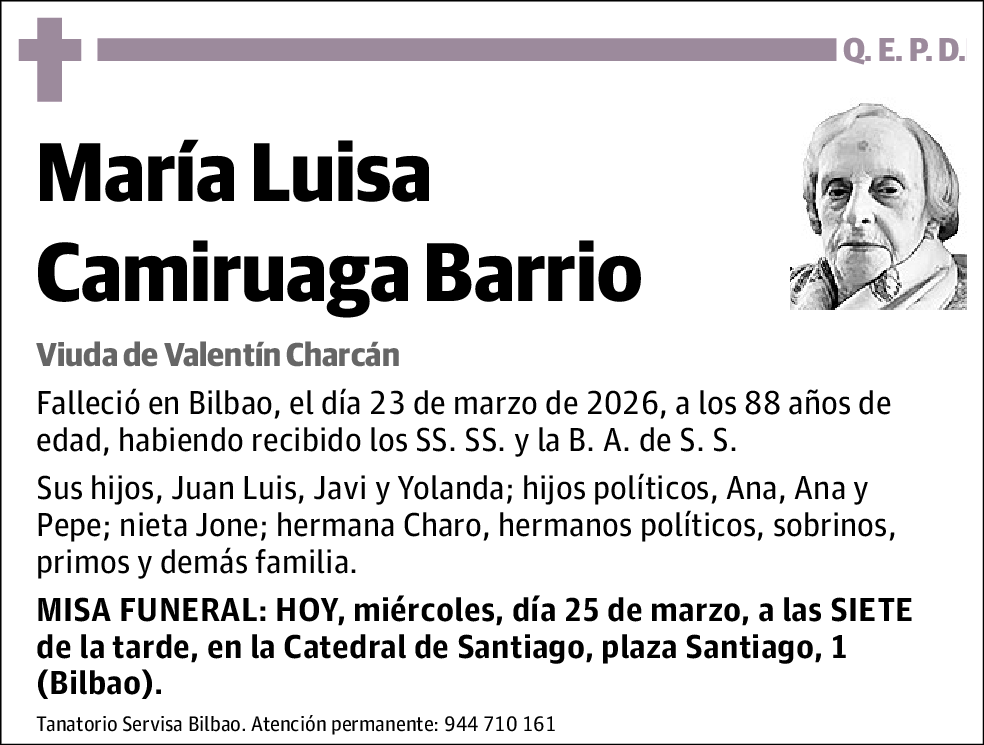 Maria Luisa Camiruaga Barrio