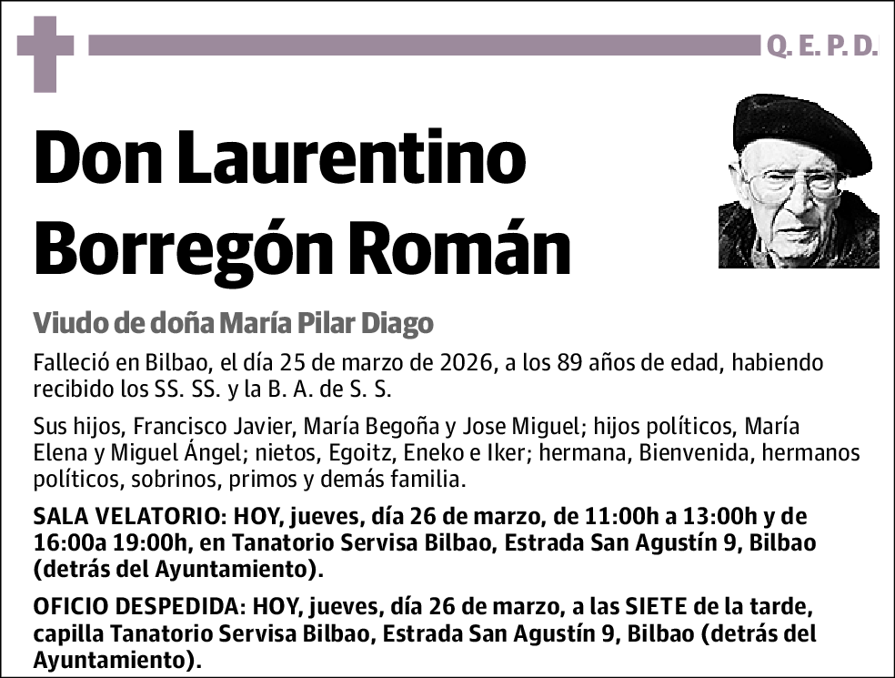 Laurentino Borregón Román
