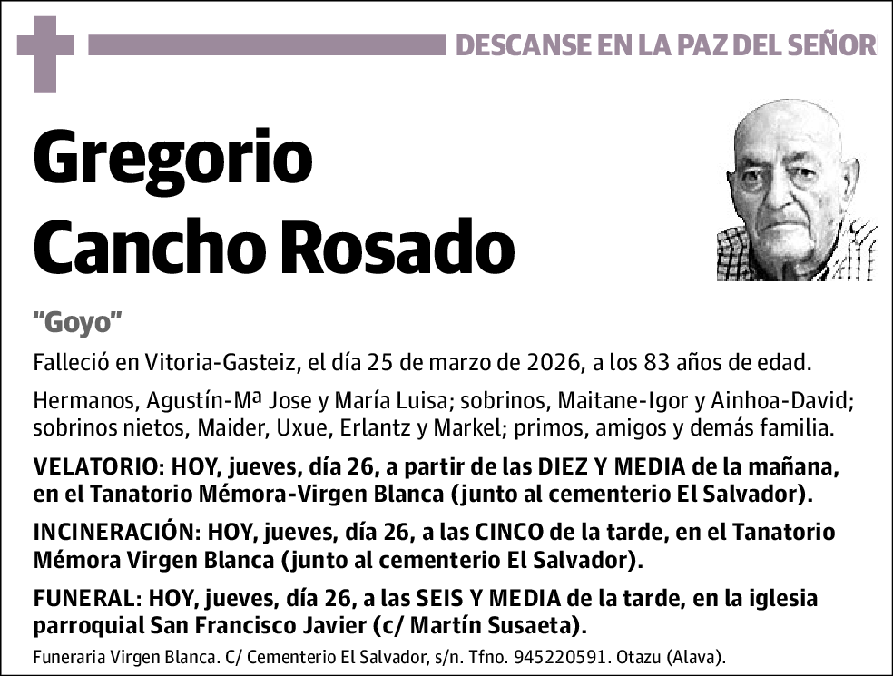 Gregorio Cancho Rosado