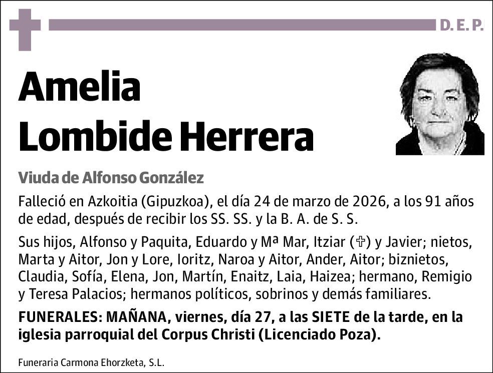 Amelia Lombide Herrera