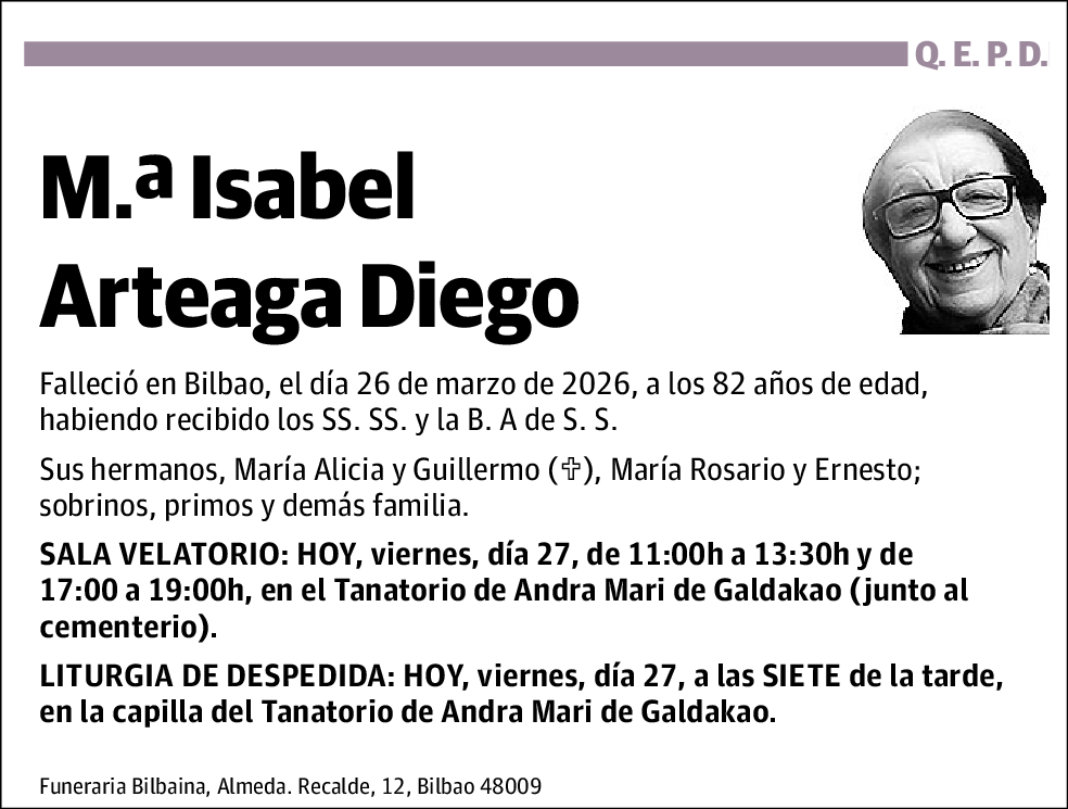 Mª Isabel Arteaga Diego