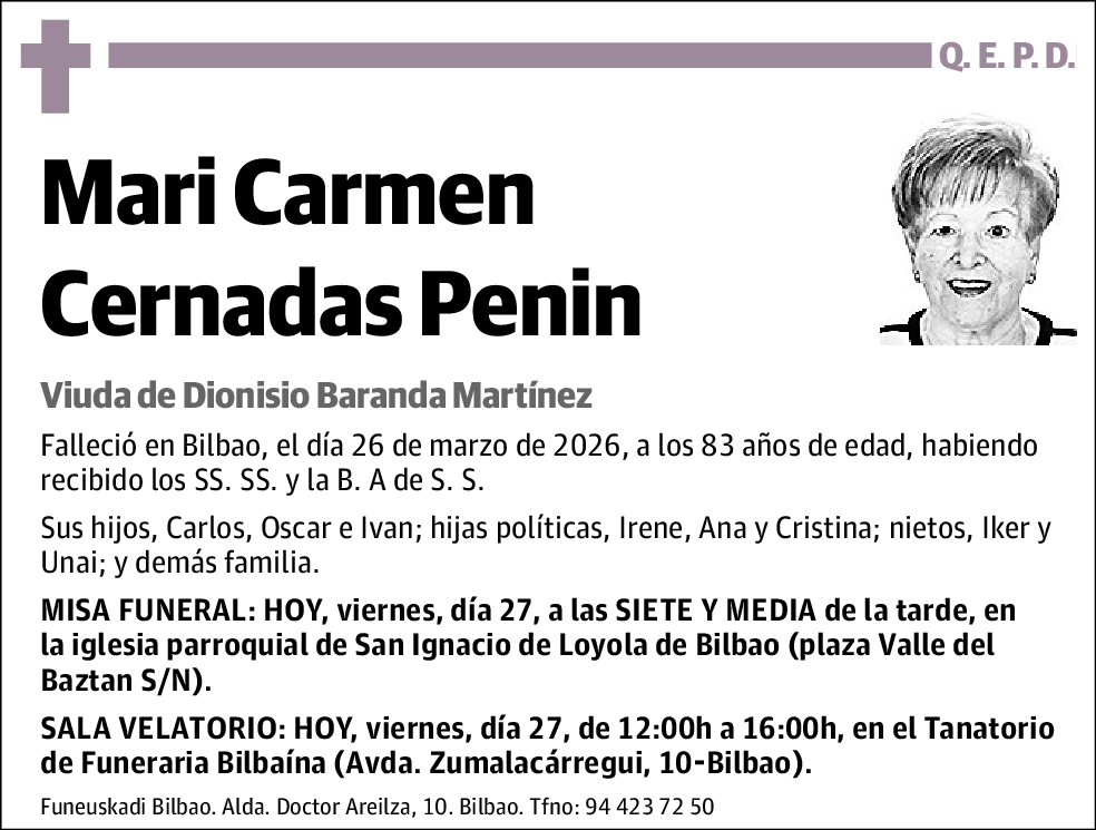 Mari Carmen Cernadas Penin