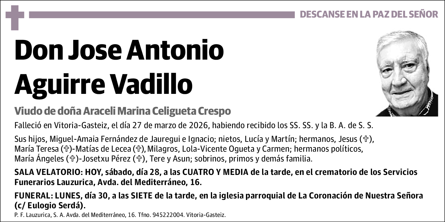 Jose Antonio Aguirre Vadillo