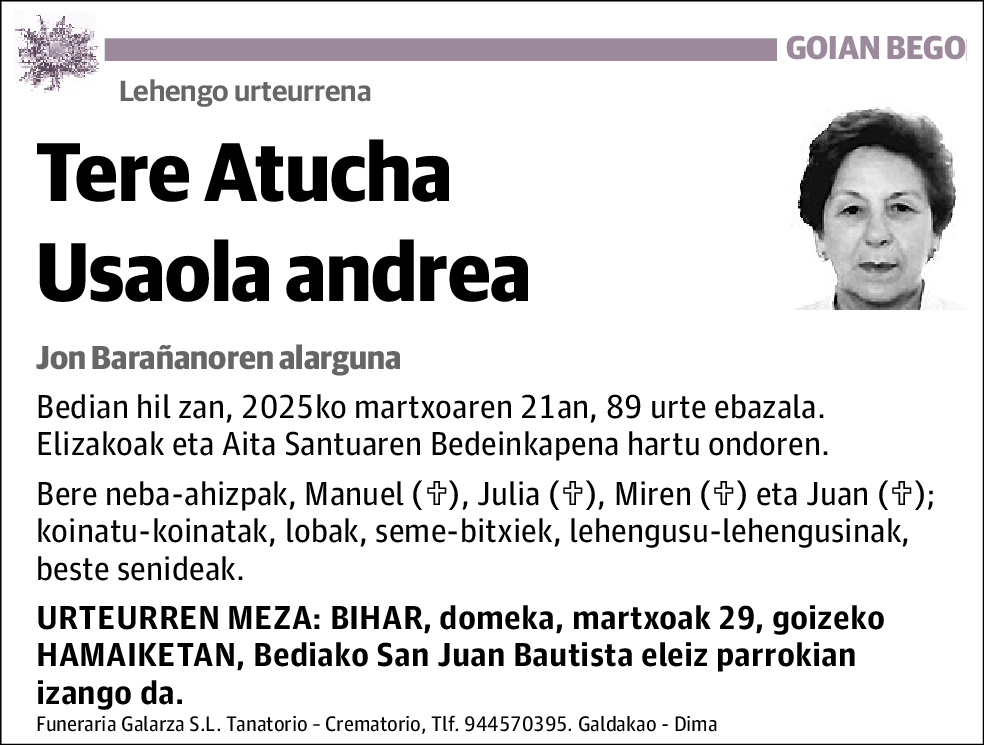 Maria Teresa Atucha Usaola