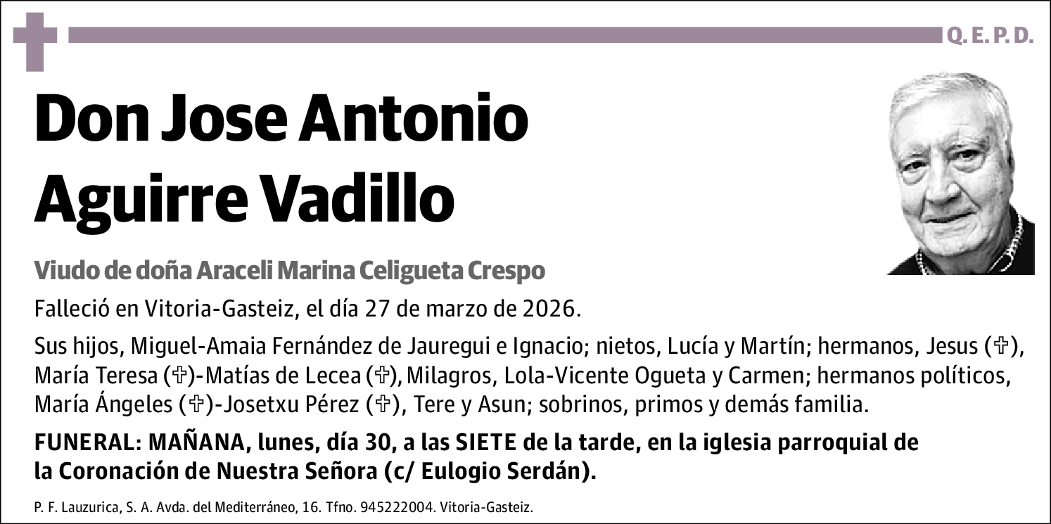 Jose Antonio Aguirre Vadillo