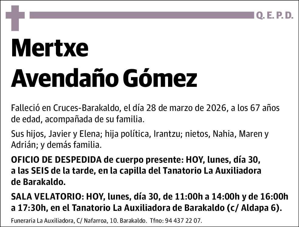 Mertxe Avendaño Gómez