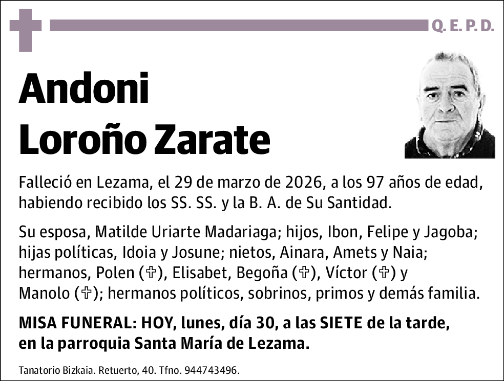 Andoni Loroño Zarate