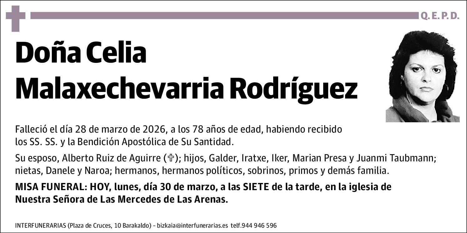 Celia Malaxechevarria Rodríguez