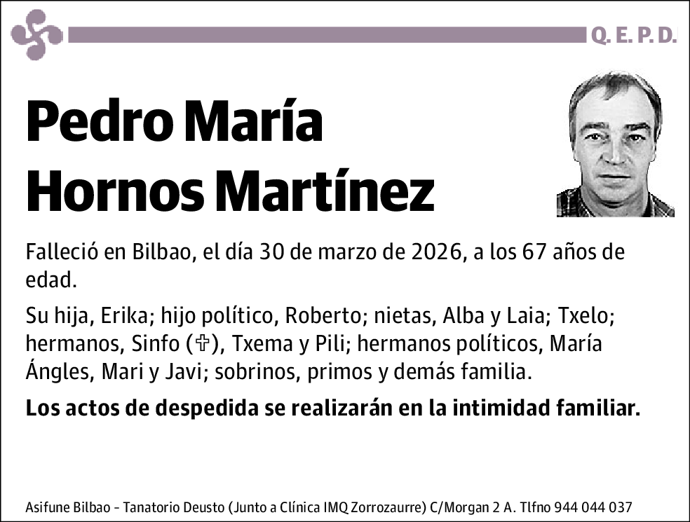 Pedro María Hornos Martínez