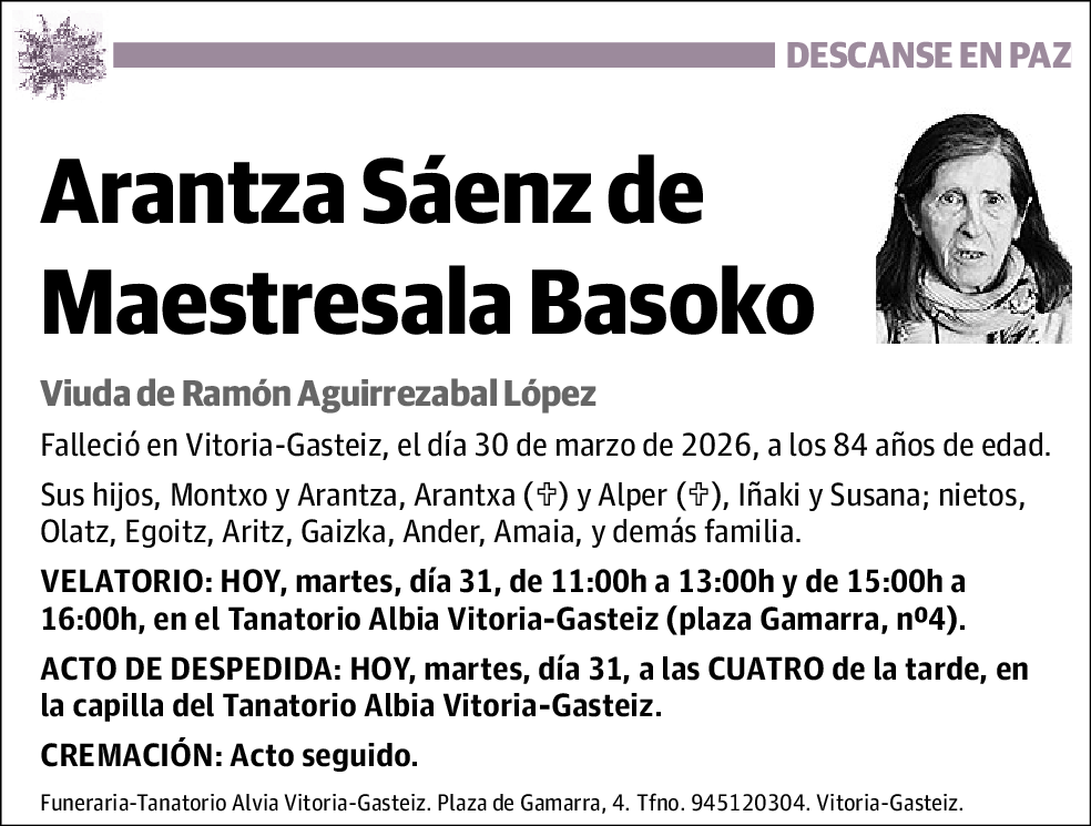 Arantza Sáenz de Maestresala Basoko