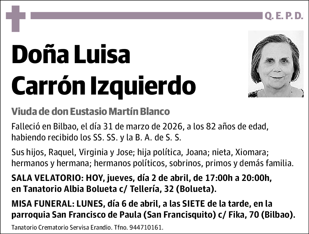 Luisa Carrón Izquierdo