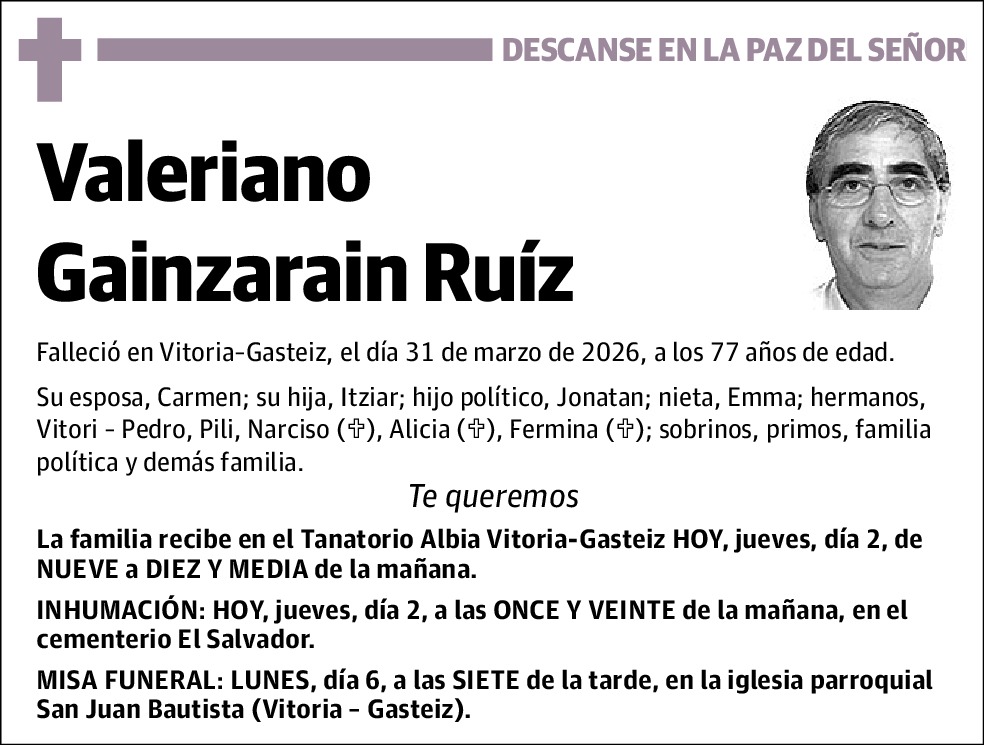 Valeriano Gainzarain Ruíz