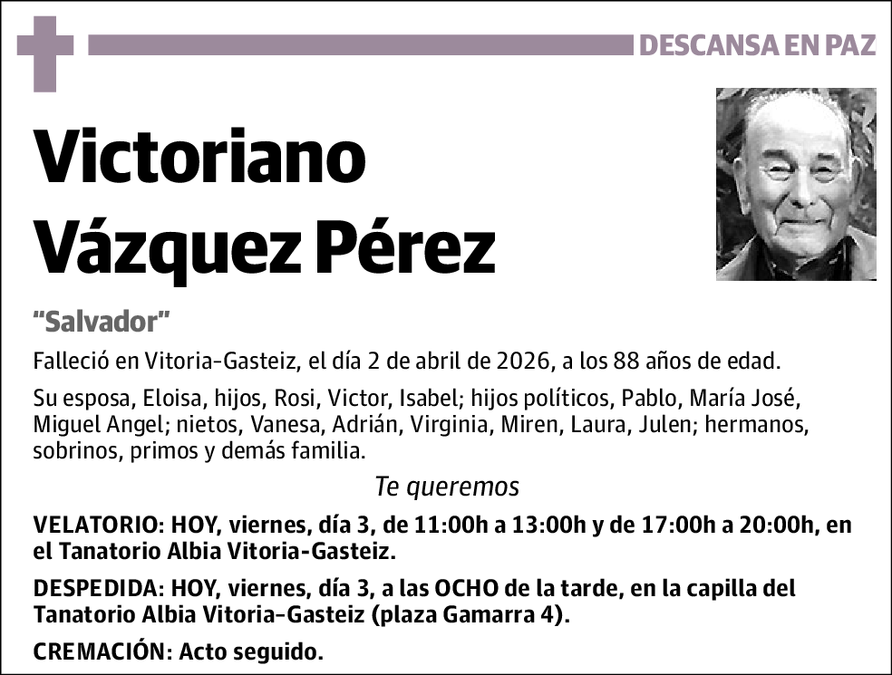 Victoriano Vázquez Pérez