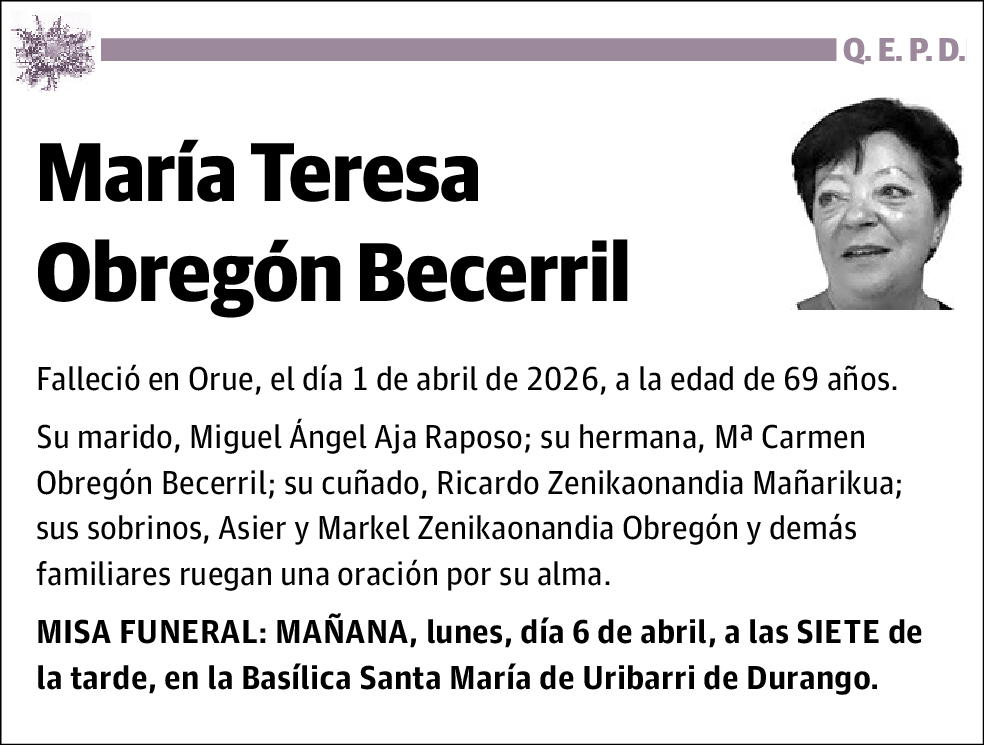 María Teresa Obregón Becerril