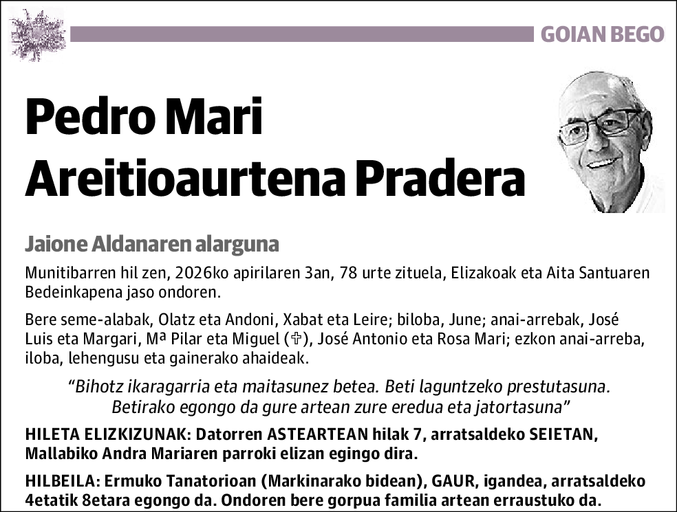 Pedro Mari Areitioaurtena Pradera
