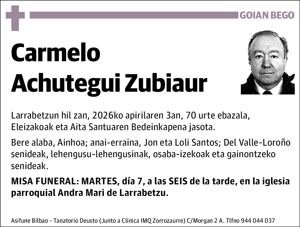 Carmelo Achutegi Zubiaur